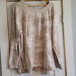 Stella&Dot side zip sweatshirt